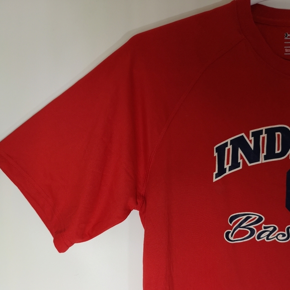 Under Armour  MLB Cleveland Guardians Baseball  Men's T-Shirt  Red  Size M - Picture 6 of 10